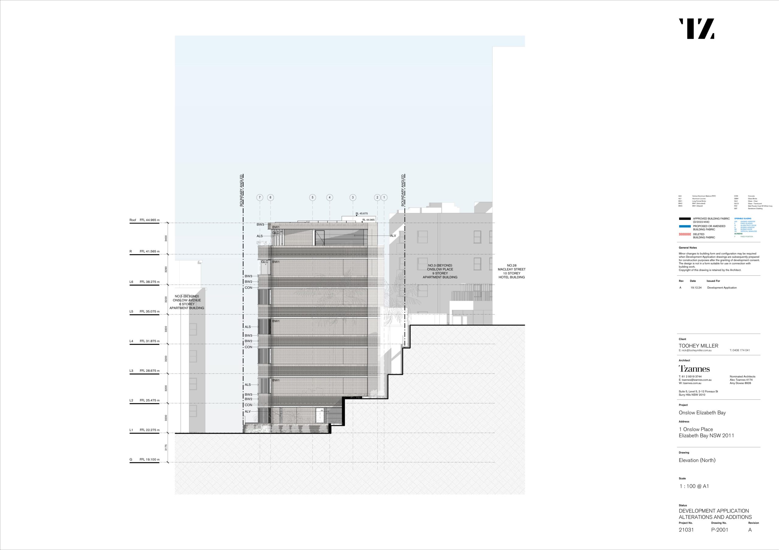 Visual impact study from surrounding streetscape
